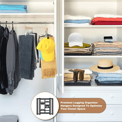 🔥Closet Organizer with 10 Clips - Space Saving Hanging Closet Organizer