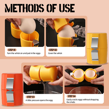 🎊Stainless Steel Egg Opener – Crack, Cut, and Separate Eggs Easily🍳