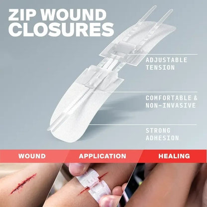 ⏰? Zip-Stitch Wound Closure Kit（1 Set 3 Pcs）
