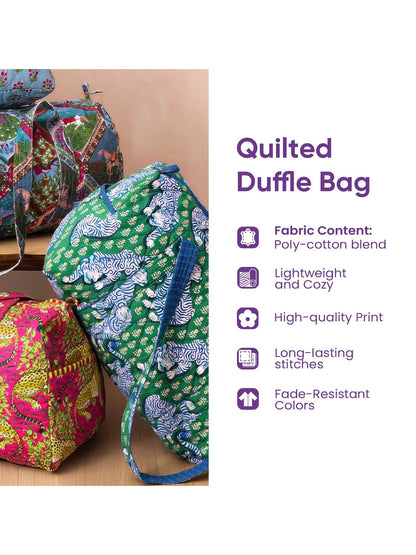 Beach Hippie Quilted Duffle Bag