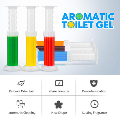 🔥🚽84 Flowers Toilet Cleaner Gel Stamp      1 set contains 6 pack (84 flowers)