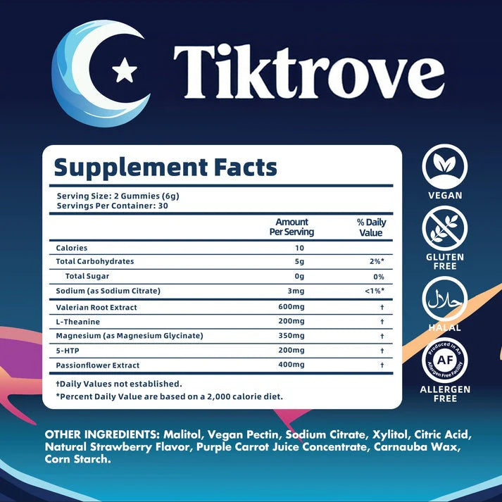 Tiktrove  Natural Sleep Gummies