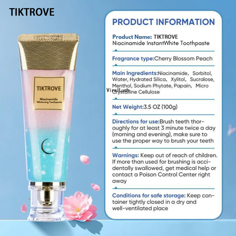 🦷 Niacinamide Whitening Toothpaste - For Healthier, Whiter Teeth!