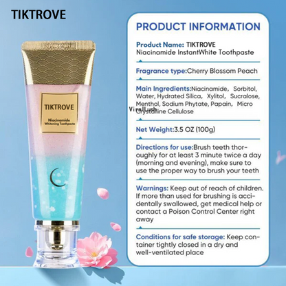 🦷 Niacinamide Whitening Toothpaste - For Healthier, Whiter Teeth!