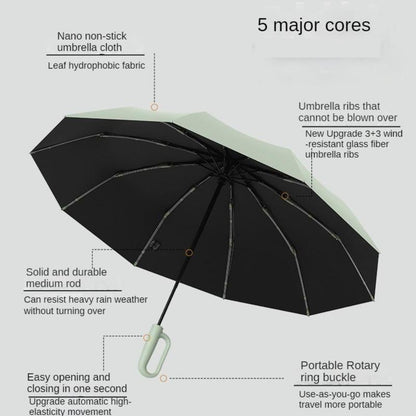 Creative Ring Buckle Windproof Reinforced Umbrella