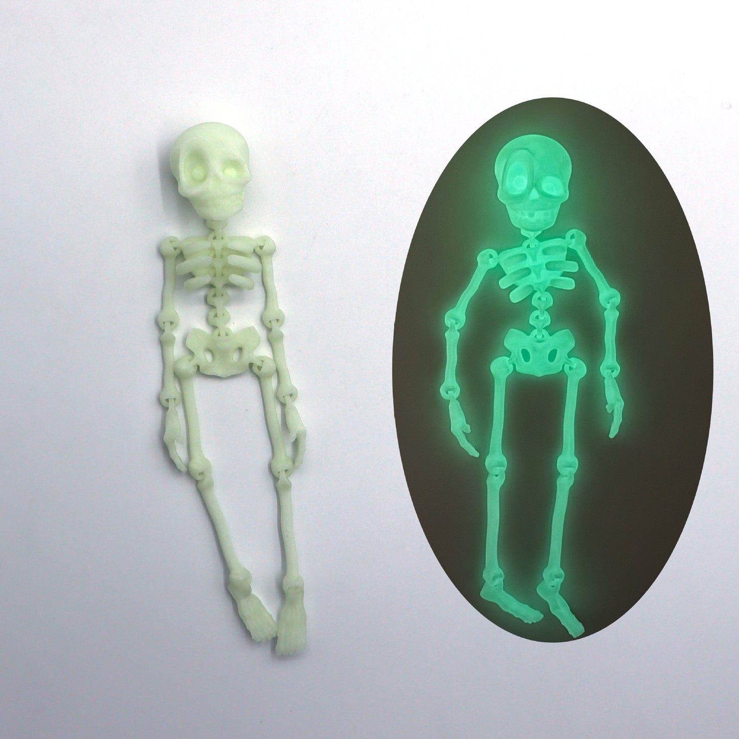 Vintage Skeleton Magnetic Figurine 🎃