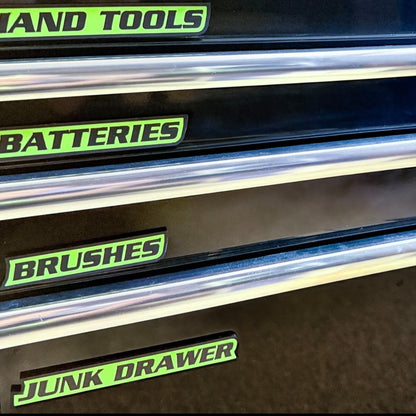 🔥12 Pack of  Magnetic Toolbox Labels🔩