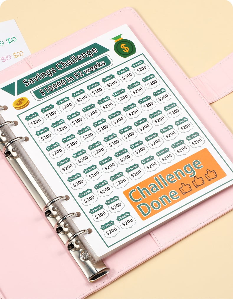🔥🤑✉️100 Envelope Savings Challenge Book