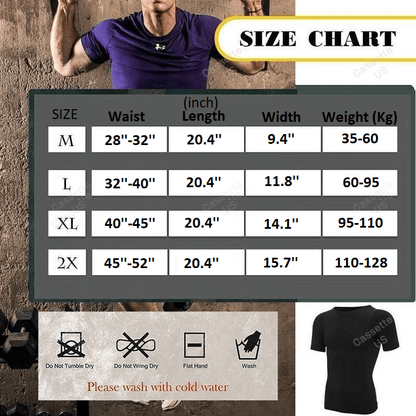 Men's Body Shaper Compression Workout T-shirt
