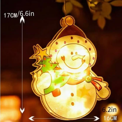 🎄 Christmas Window Hanging Lights 🌟