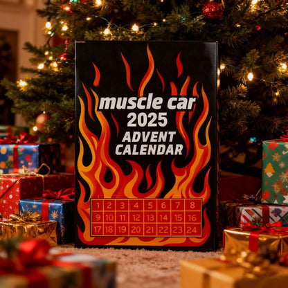 Hot Wheels Muscle Toy Car Advent Calendar-24 DAYS 2025