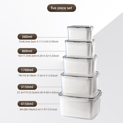 🍓🥰 Refrigerator Food Storage Containers – Keep Fruits Fresh