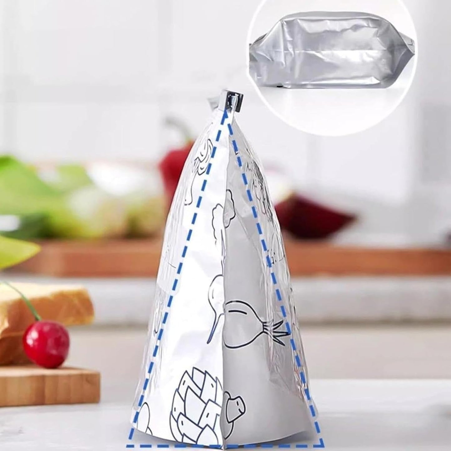 Reusable Aluminum Foil Freshness Seal Bags 🍴✨（1 Set 10 PCS）