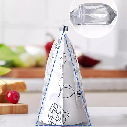 Reusable Aluminum Foil Freshness Seal Bags 🍴✨（1 Set 10 PCS）