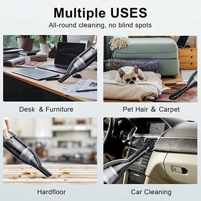 🔥 Powerful Wireless Car Vacuum Cleaner