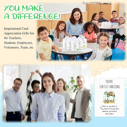 🎁Employee Appreciation Gifts – Funny Resin Animals with Thank You Cards