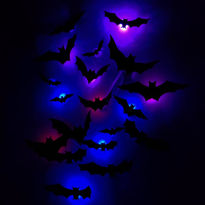 🎁3D Bat Design LED Decoration（1 Set 12 Pcs）