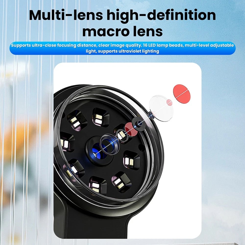 20X Digital Microscope 2.0 inch IPS Video Coin Microscop With Magnifying Glass