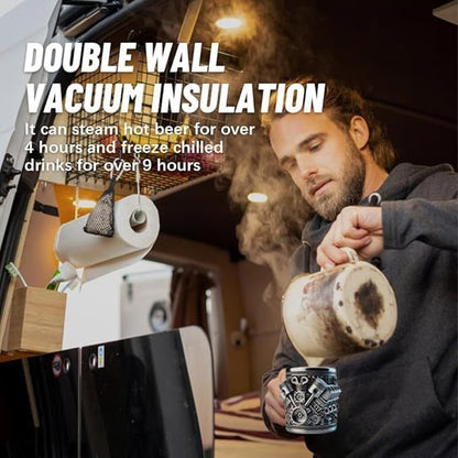 Stainless Steel Mug - V8 Engine Design