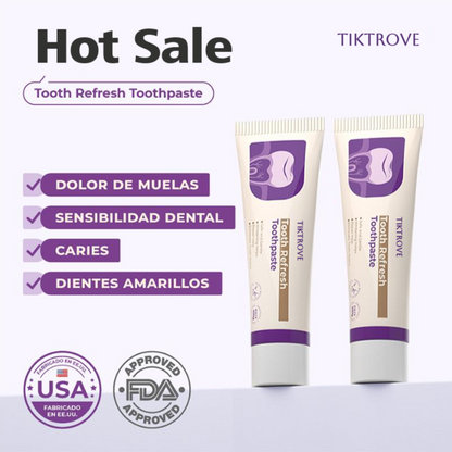 Tiktrove Toothpaste, Fresh Breath, Natural Ingredients, Gentle Care