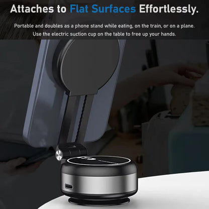 Foldable Portable Vacuum Magnetic Cell Phone Holder
