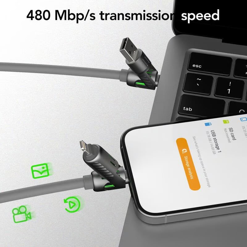 📲4-in-1 USB Charging Cable fast charging MAX 240W⚡