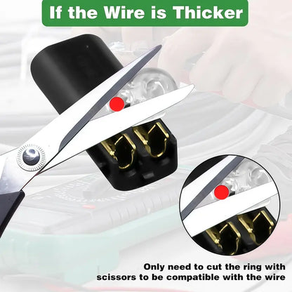 🔥🎄 Christmas Time Limited Offer -🔌2-Pin Solderless Wire Connector – Compact Plug for LED Strips & 18–22 AWG Cables