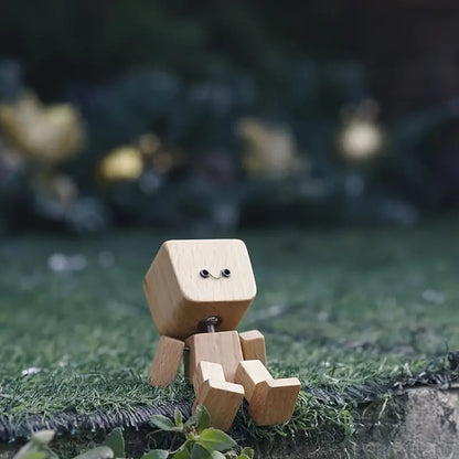 Handmade Charming Shaking Wooden Man Figurine