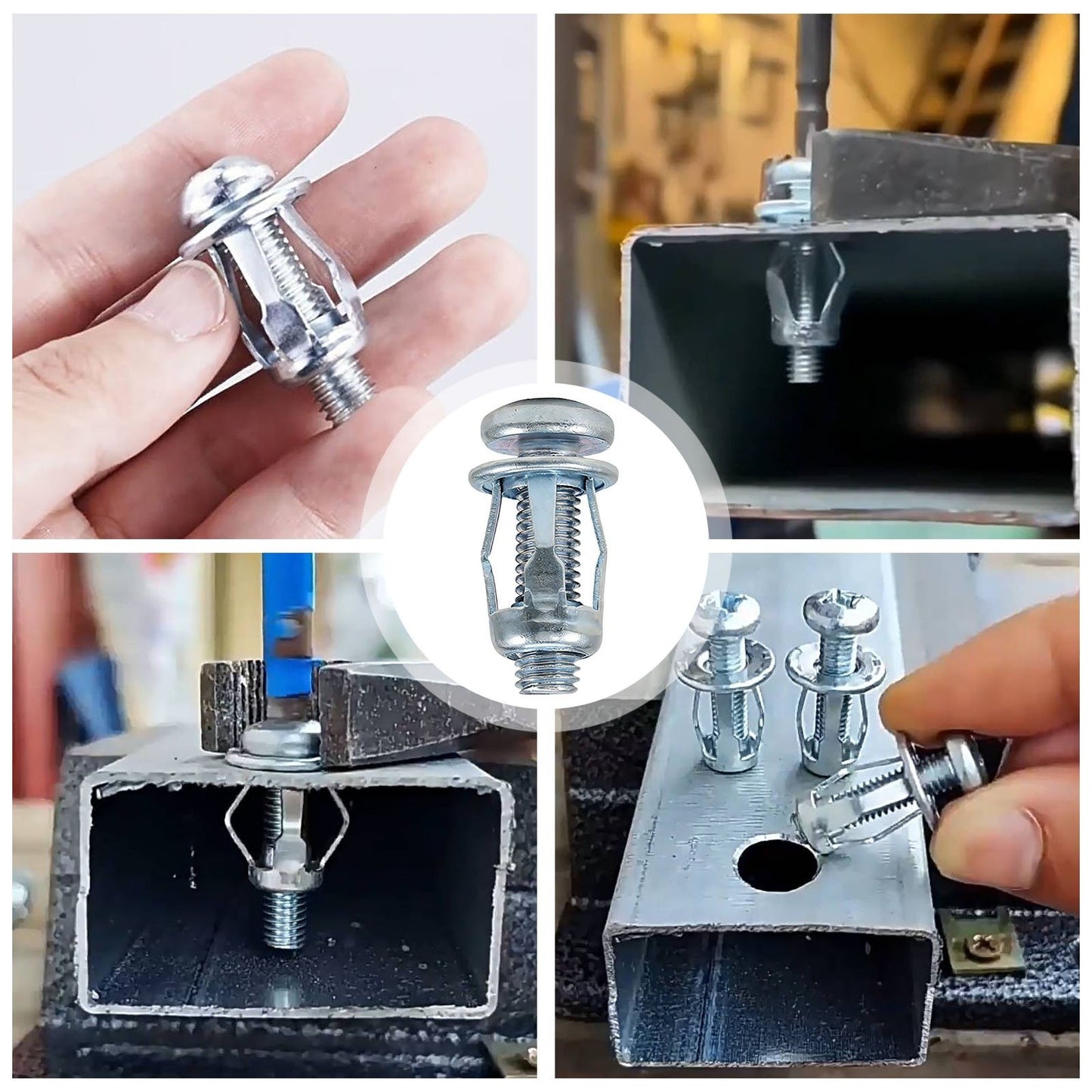 🔩 30PCS/90PCS Button Rivet Locking Nuts Set