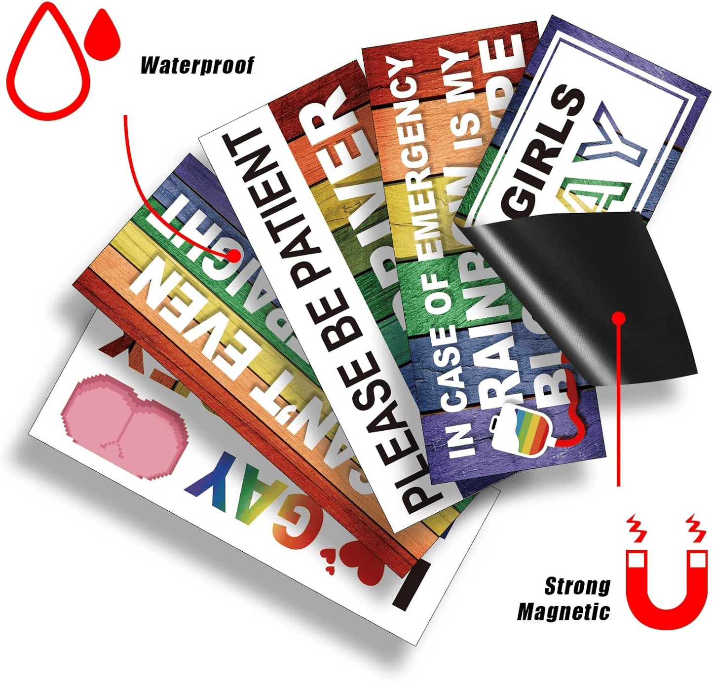 10 Pcs Funny LGBT Stickers Set🌈