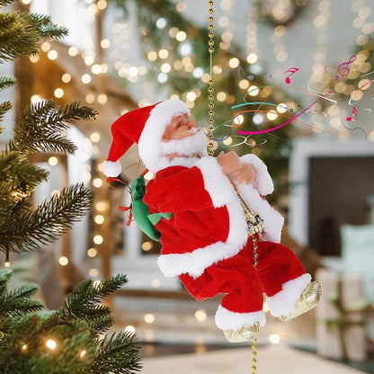 🎅Electric Bead Climbing Santa Claus Musical Toy