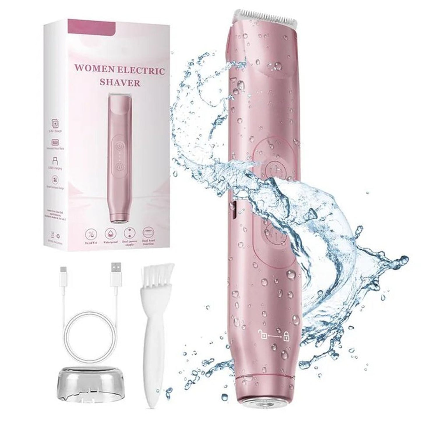 ⏰2-in-1 Electric Bikini Trimmer for Women