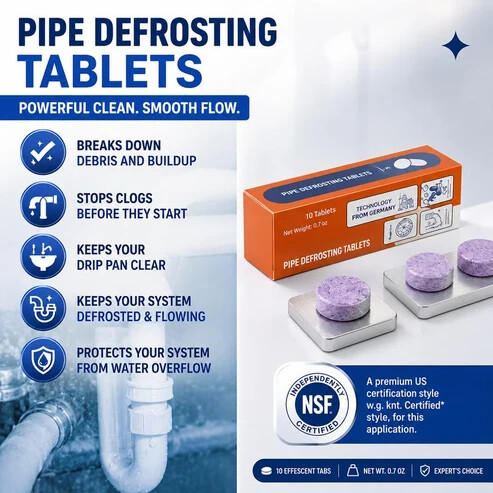 Powerful Pipe Declogging & Cleaning Tablets 🔥