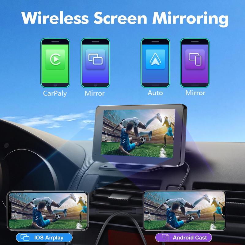 🔥Upgraded Wireless CarPlay Screen for Andriod & Iphone