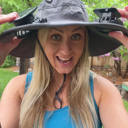 Fishing Hat With Built In Fan