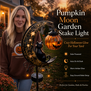 🎃 Halloween Early Bird Sale | 49% OFF Pumpkin Moon Garden Stake Light
