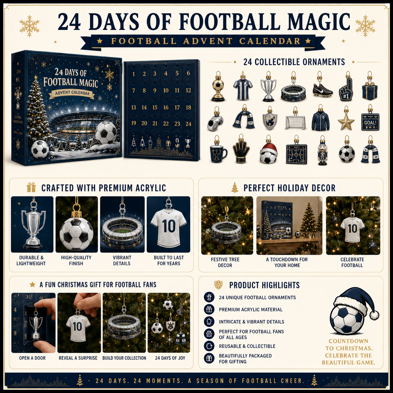 🎄 Come On You Spurs! Football Christmas Advent Calendar