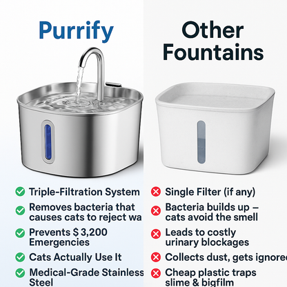 Tiktrove Stainless Steel Water Fountain