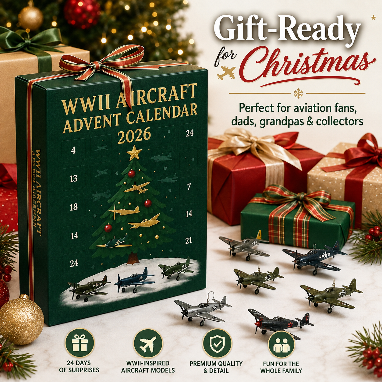 2026 Aircraft Advent Calendar World War II Plane