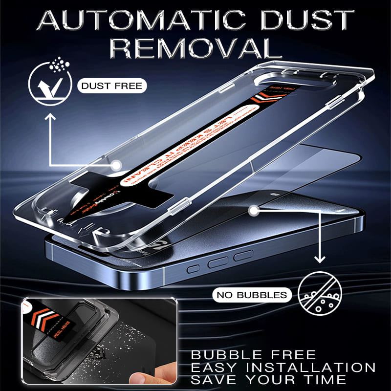 Military-Grade Privacy Screen Protector with Ultra-easy Install Box