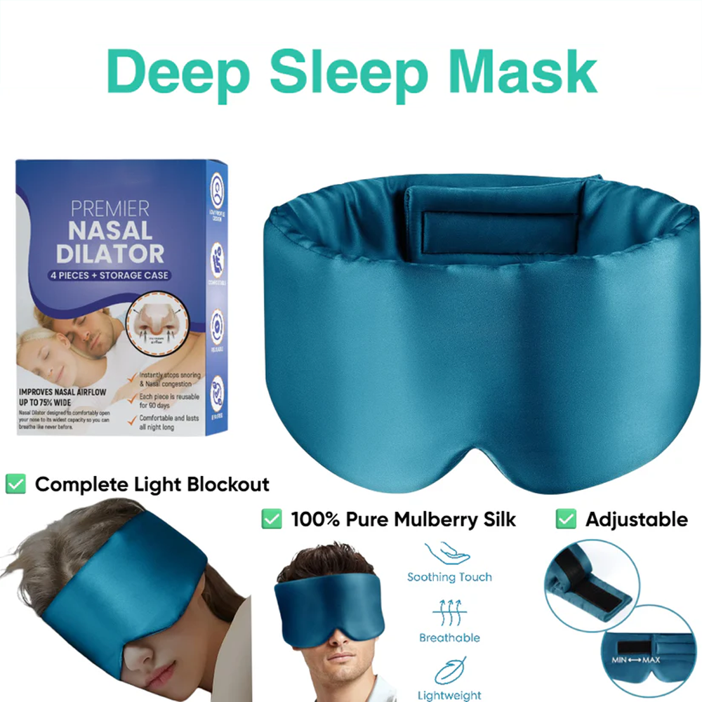 Nasal Dilator + Premium Silk Deep Sleep Mask