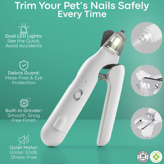 2-in-1 dog nail grinder and clipper