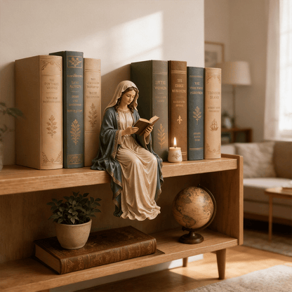 Virgin Mary Reading Figure