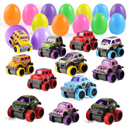 Tiktrove Easter Eggs with Monster Trucks