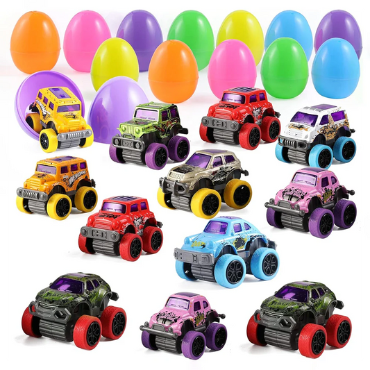 Tiktrove Easter Eggs with Monster Trucks