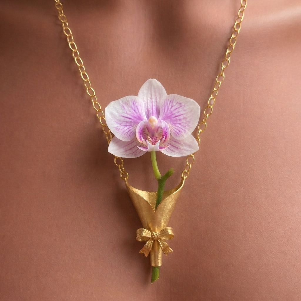 Tiktrove Flower Necklace