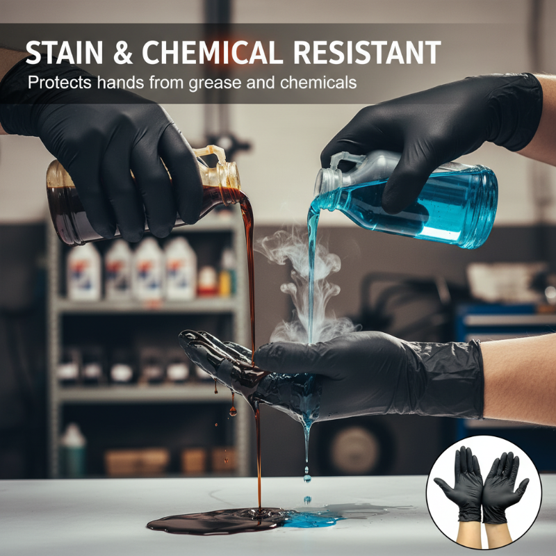 🎁 Nitrile Pro Gloves – Heavy Duty, Slip & Stain Resistant, Scratch Resistant