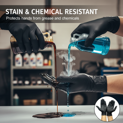 🎁 Nitrile Pro Gloves – Heavy Duty, Slip & Stain Resistant, Scratch Resistant