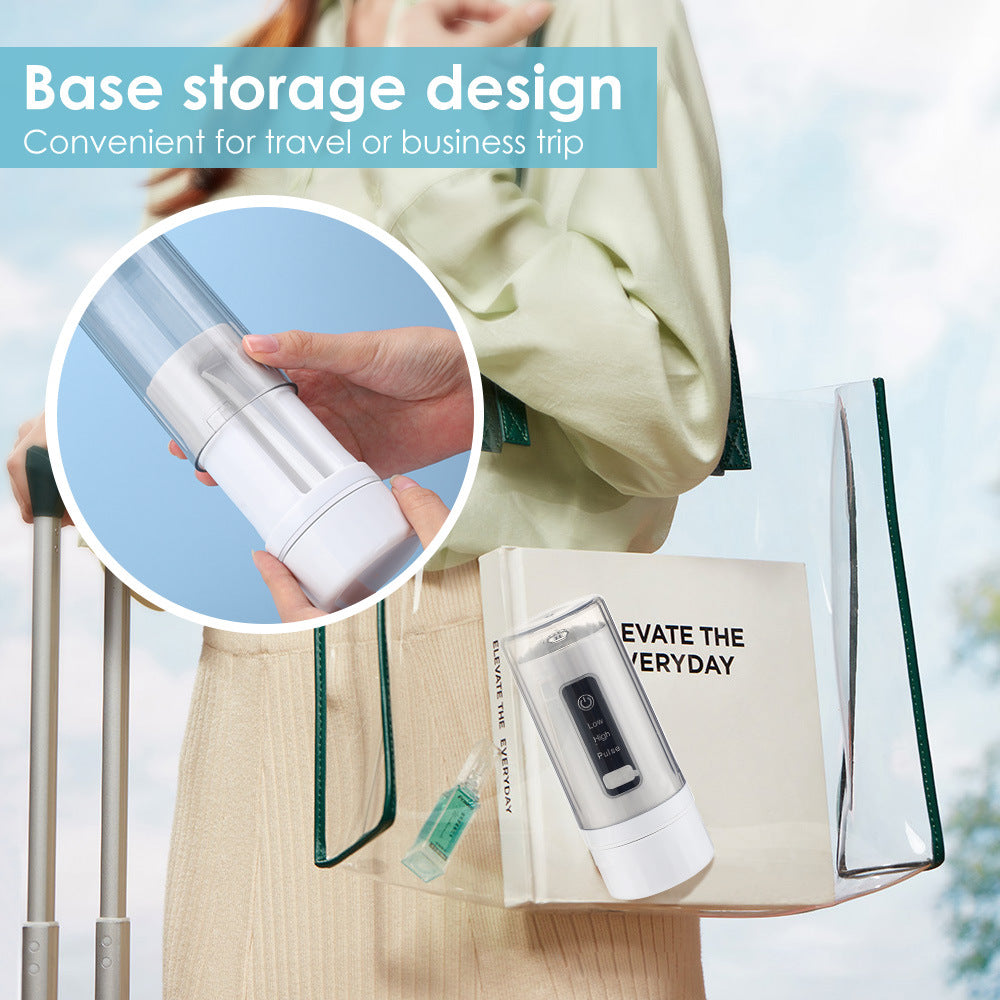 Four-hole portable foldable interdental cleaner - intelligent dental flosser.