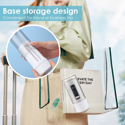 Four-hole portable foldable interdental cleaner - intelligent dental flosser.